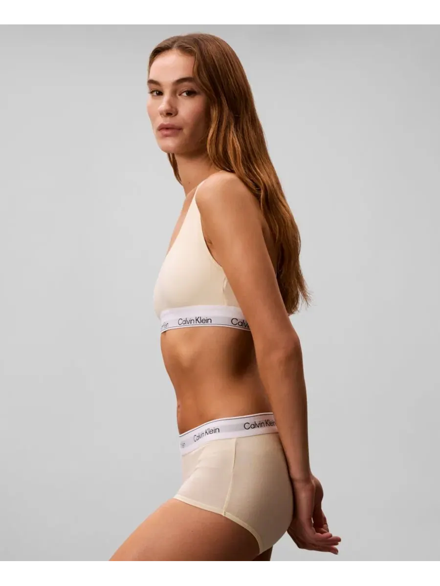 Женские трусики-шорты с высокой посадкой, QF8527 Calvin Klein — изображение 3 из 5, светло-желтый