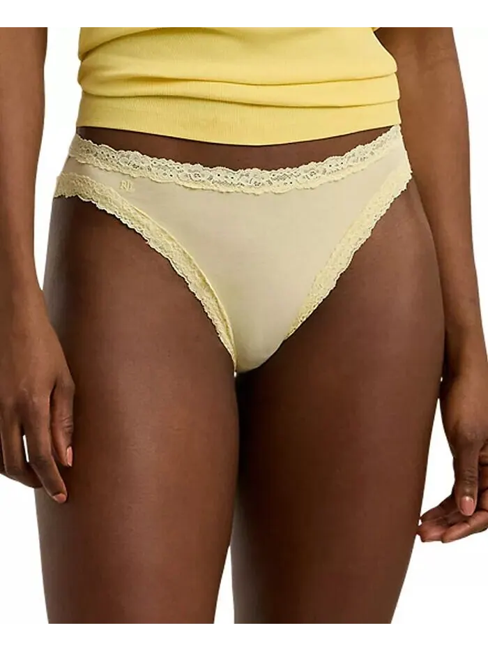 Женское нижнее белье бикини из хлопка и кружева 4L0076 Lauren Ralph Lauren