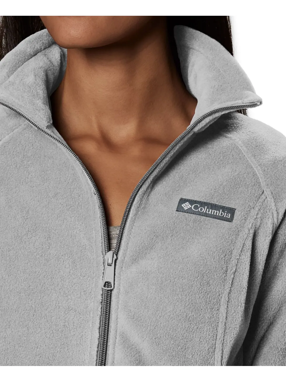 Женская флисовая куртка Benton Springs, XS-3X Columbia — изображение 9 из 11, серый