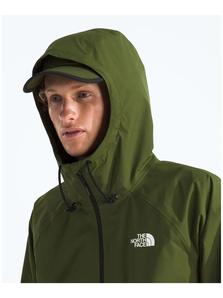 Мужская куртка с капюшоном Antora Rain The North Face — изображение 5 из 6, зеленый
