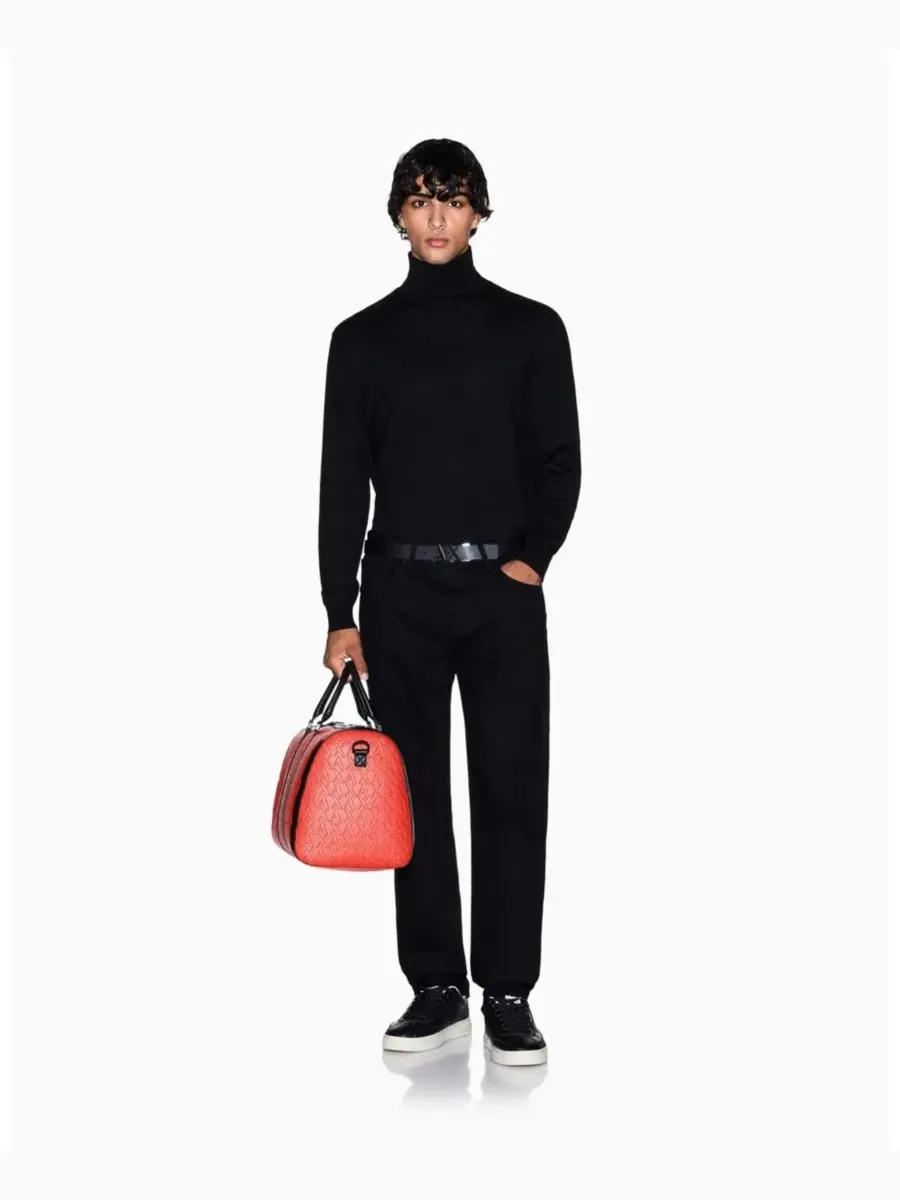 Мужские джинсы прямого кроя J16 из комфортной ткани A|X Armani Exchange — изображение 2 из 5, черный джинсовый синий