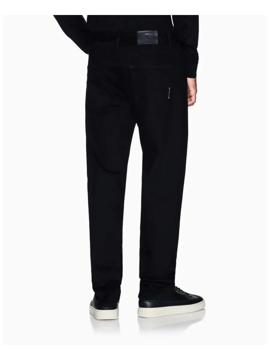 Мужские джинсы прямого кроя J16 из комфортной ткани A|X Armani Exchange — изображение 3 из 5, черный джинсовый синий