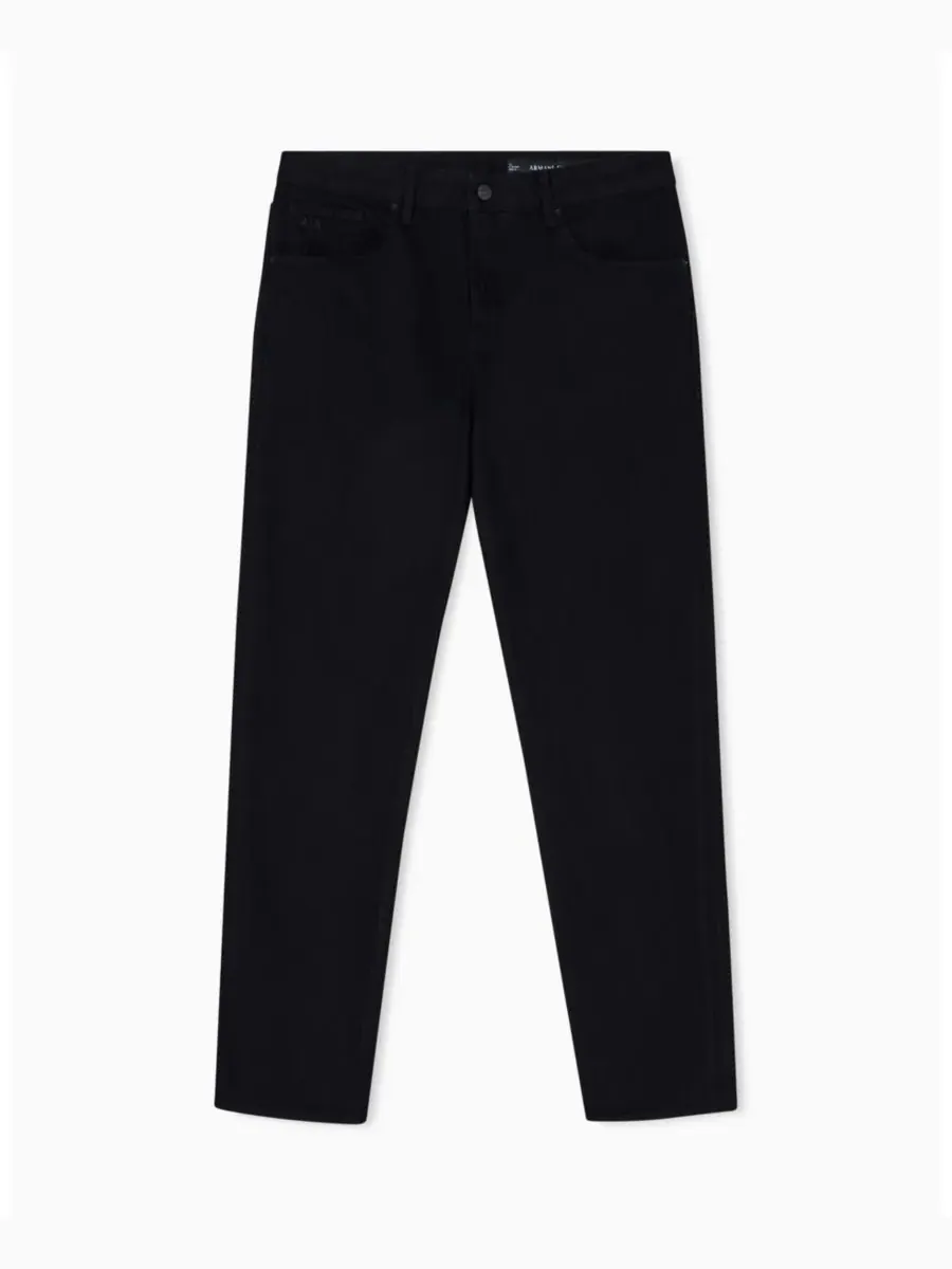 Мужские джинсы прямого кроя J16 из комфортной ткани A|X Armani Exchange — изображение 5 из 5, черный джинсовый синий