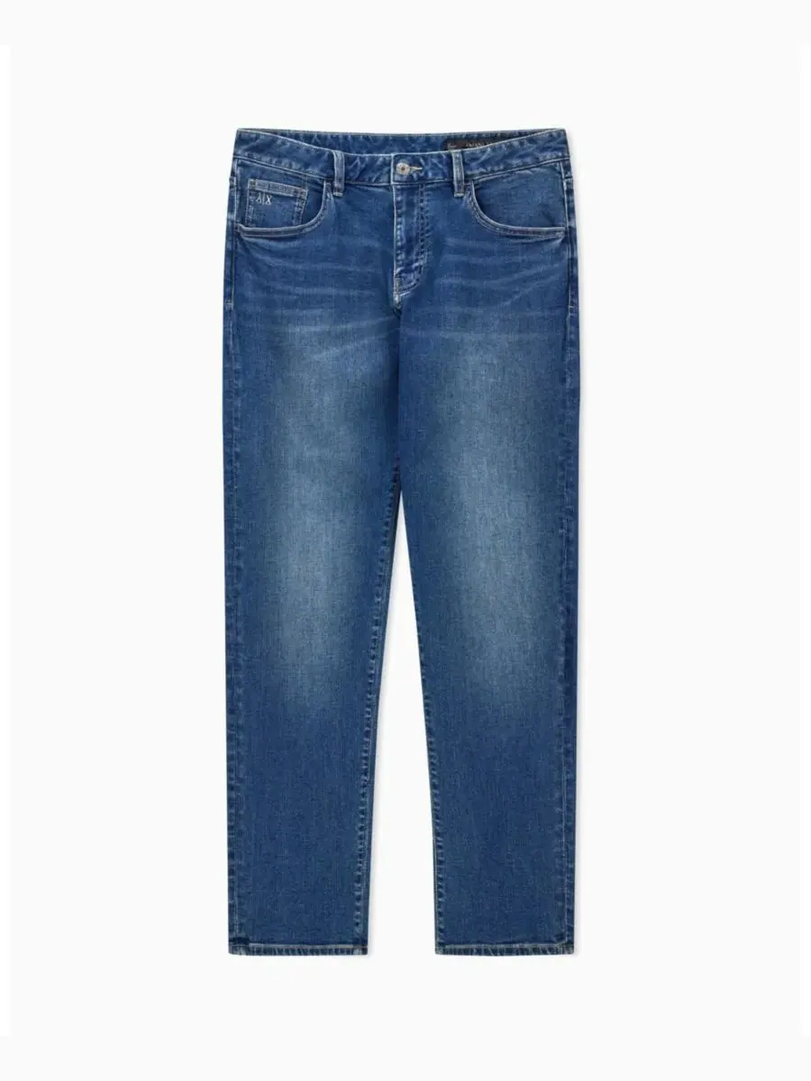 Мужские джинсы прямого кроя J16 из комфортной ткани A|X Armani Exchange — изображение 4 из 5, синий джинсовый синий