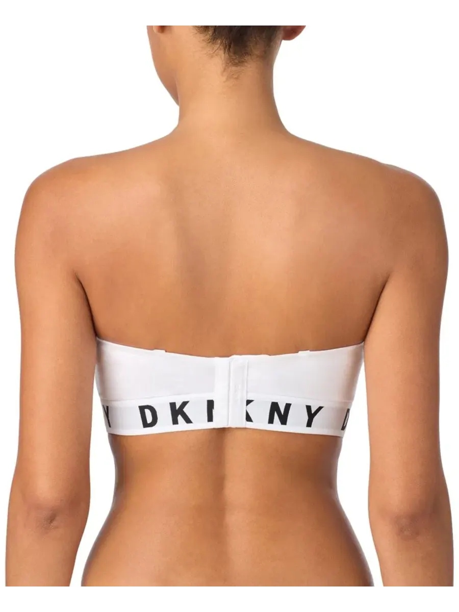 Бюстгальтер-бандо беспроводной с формованными чашками DKNY — изображение 4 из 5, белый