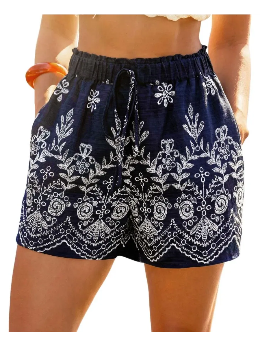 Шорты с принтом Hear Me Out Ornate Cupshe