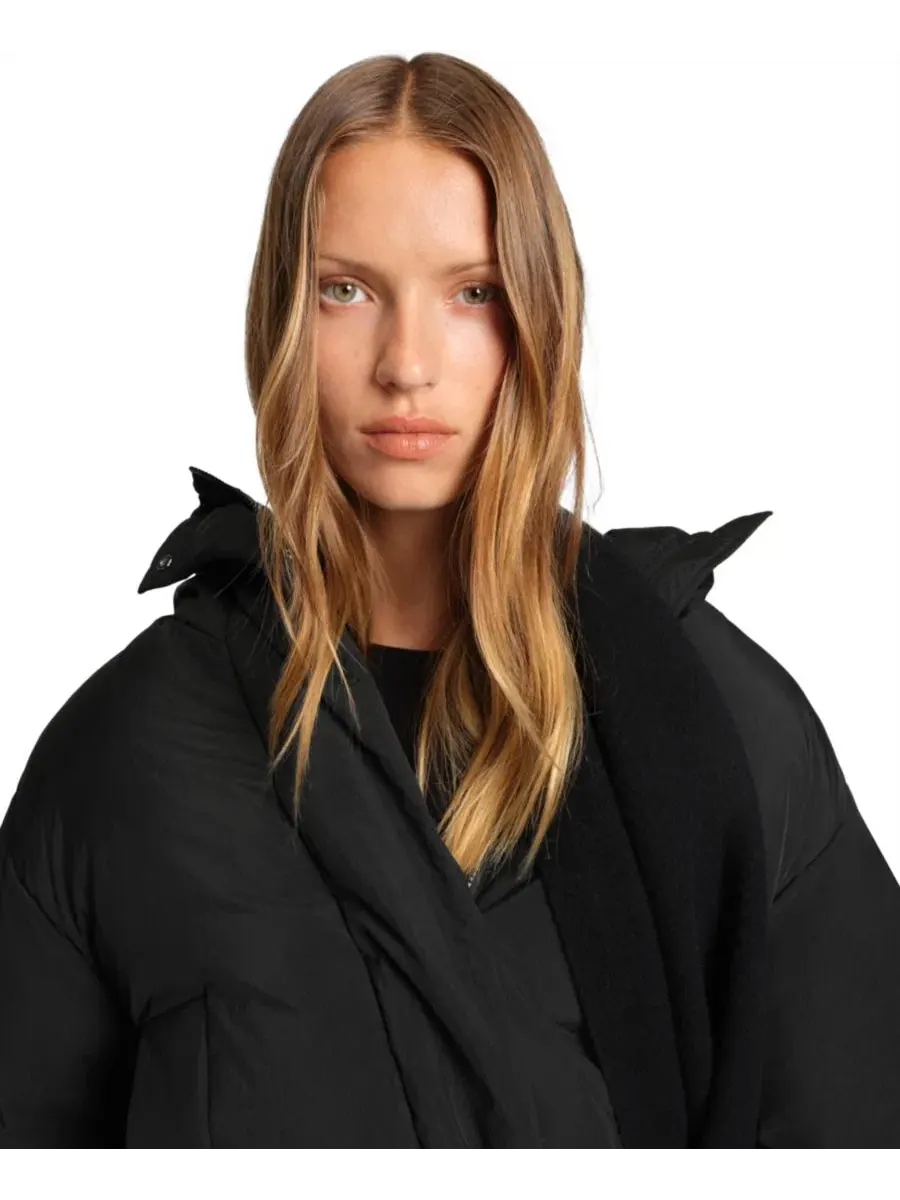 Куртка BOSS by Women's из жатой ткани, стандартного кроя Hugo Boss — изображение 5 из 6, черный