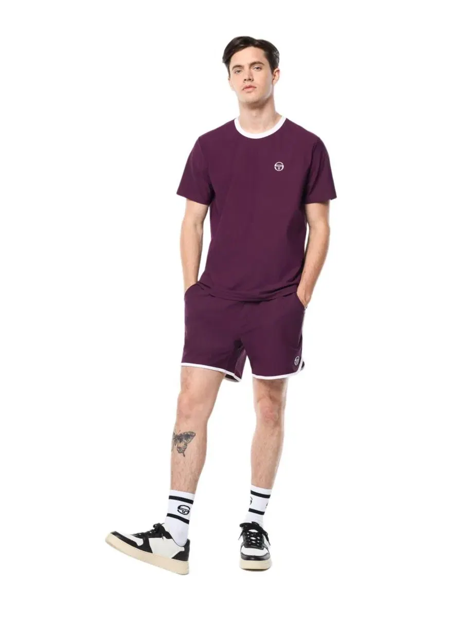 Футболка с контрастным воротником Grata Active Sergio Tacchini — изображение 2 из 5, фиолетовый