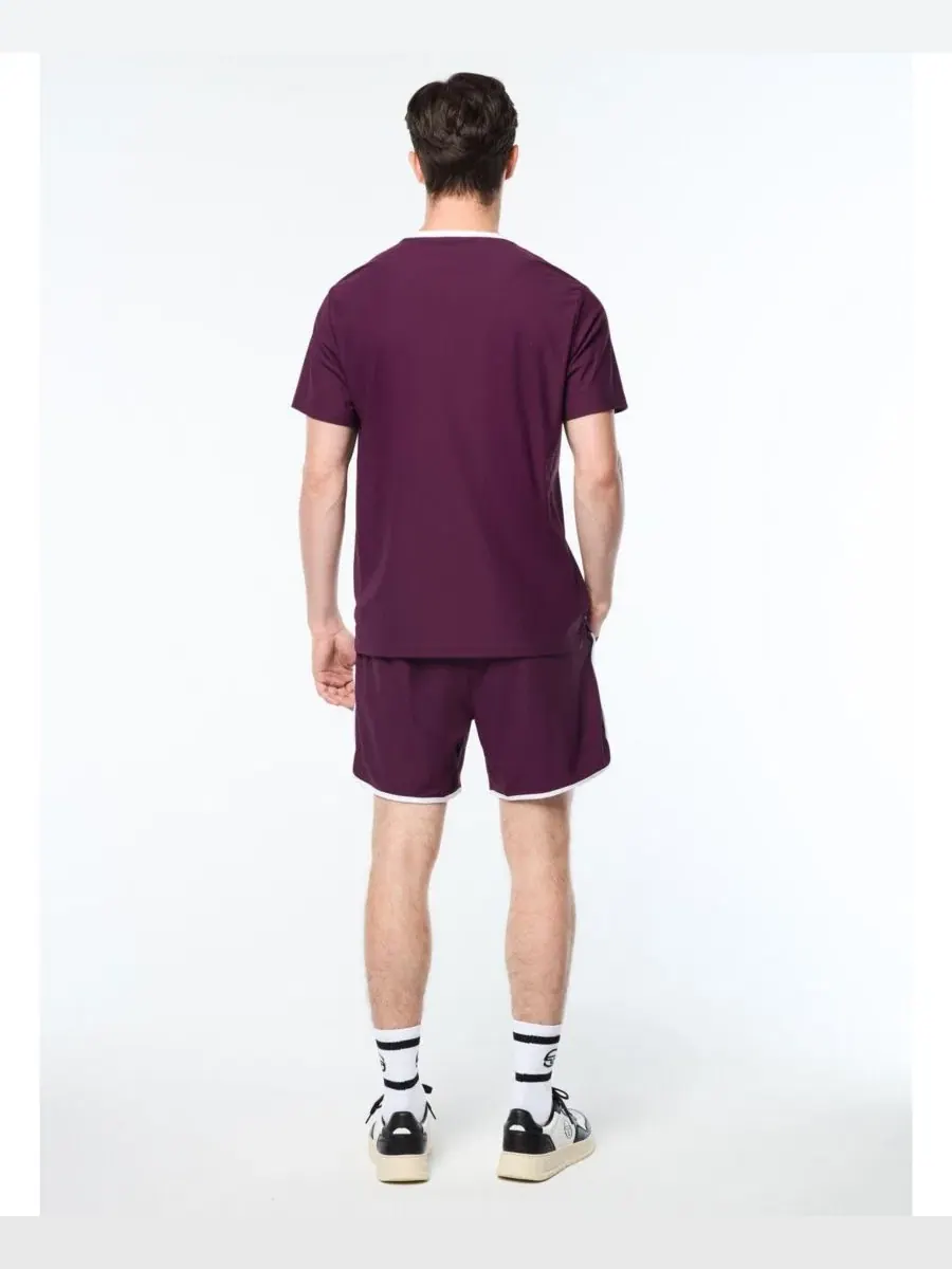 Футболка с контрастным воротником Grata Active Sergio Tacchini — изображение 4 из 5, фиолетовый