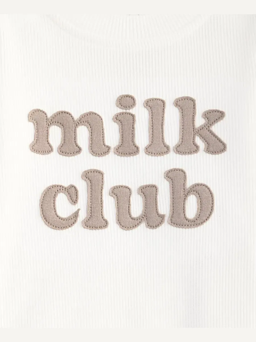 Детский комбинезон с длинным рукавом Milk Club First Impressions — изображение 3 из 3, белый