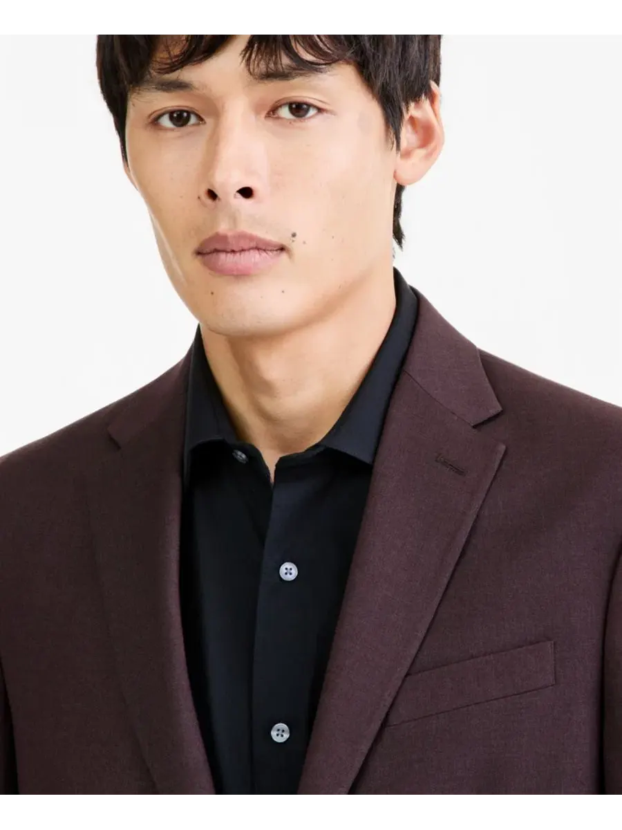 Костюм-двойка Slim-Fit Techni-Cole Suit Separates Kenneth Cole Reaction — изображение 2 из 4, коричневый