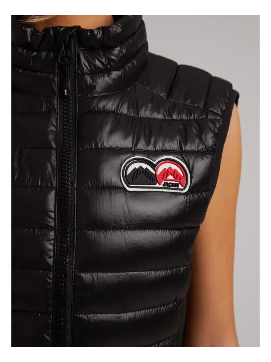 Женский жилет-пуховик Sportl1te Funnel Lightweight Gilet 2.0 Puffer Vest JACK1T — изображение 6 из 8, черный