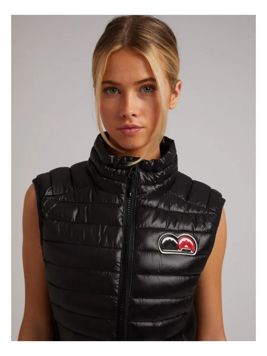 Женский жилет-пуховик Sportl1te Funnel Lightweight Gilet 2.0 Puffer Vest JACK1T — изображение 7 из 8, черный