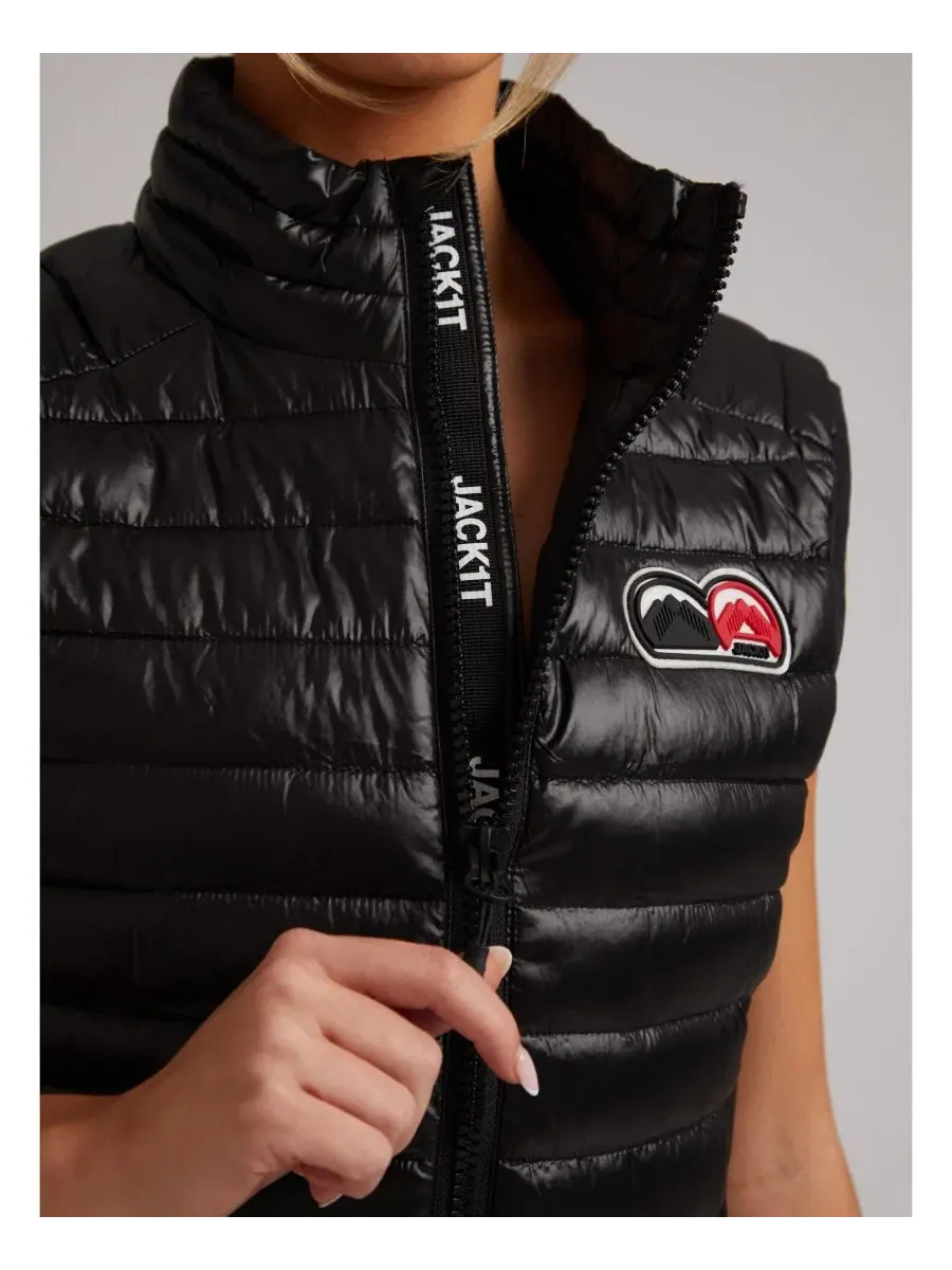 Женский жилет-пуховик Sportl1te Funnel Lightweight Gilet 2.0 Puffer Vest JACK1T — изображение 8 из 8, черный
