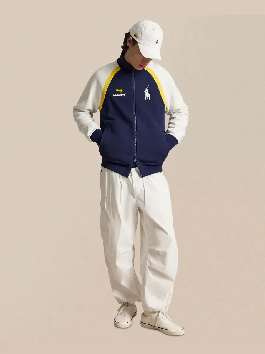 Куртка-бомбер с воротником-стойкой Polo Ralph Lauren — изображение 2 из 6, темно-синий мульти