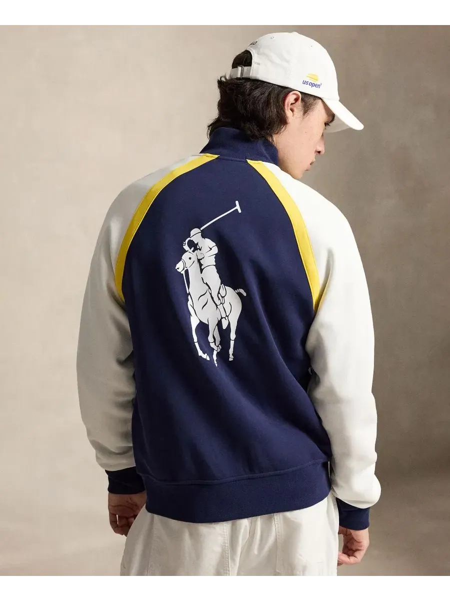 Куртка-бомбер с воротником-стойкой Polo Ralph Lauren — изображение 4 из 6, темно-синий мульти