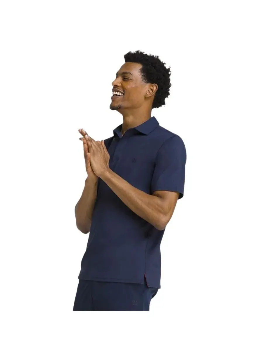 Поло с коротким рукавом Athletic Fit League Tennis Polo Wilson — изображение 3 из 3, классический темно-синий