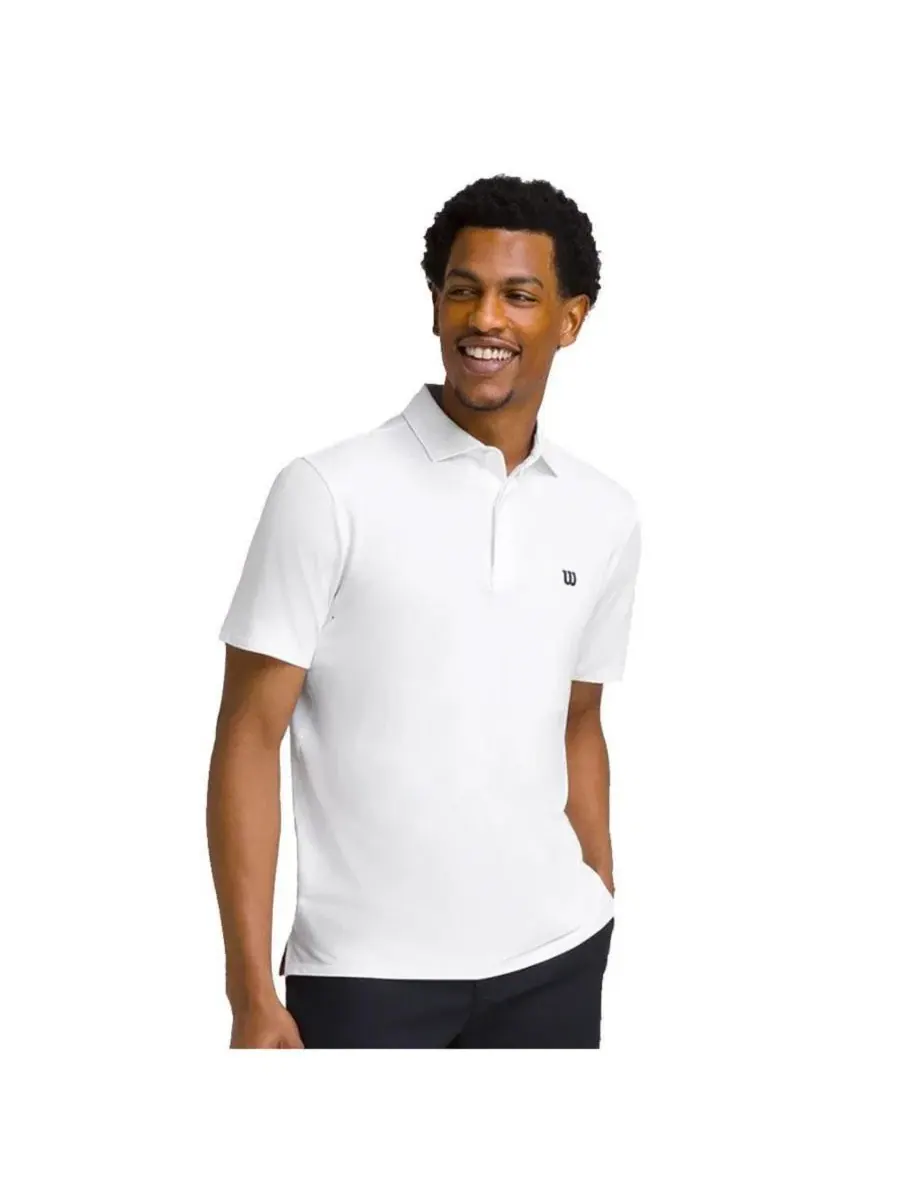 Мужское поло Wilson League Bright White