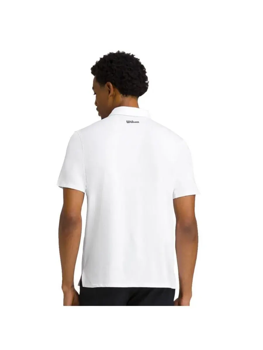 Мужское поло Wilson League Bright White — изображение 2 из 3, яркий белый