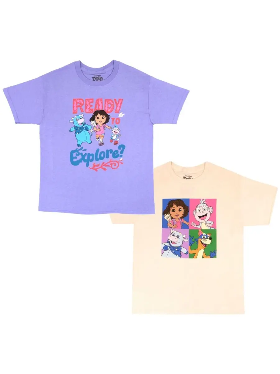 Комплект футболок с принтом Dora the Explorer Dora the Explorer