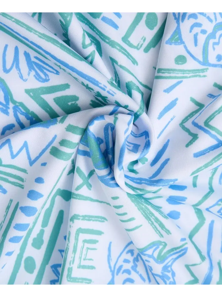 Мужская поло с коротким рукавом, regular fit, Pyramid Pool Chubbies — изображение 3 из 3, светлый синий