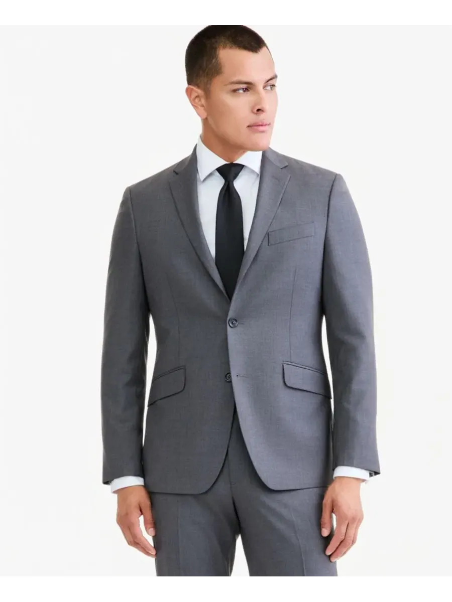 Костюм-тройка slim fit Techni-Cole Kenneth Cole Reaction — изображение 4 из 9, серый