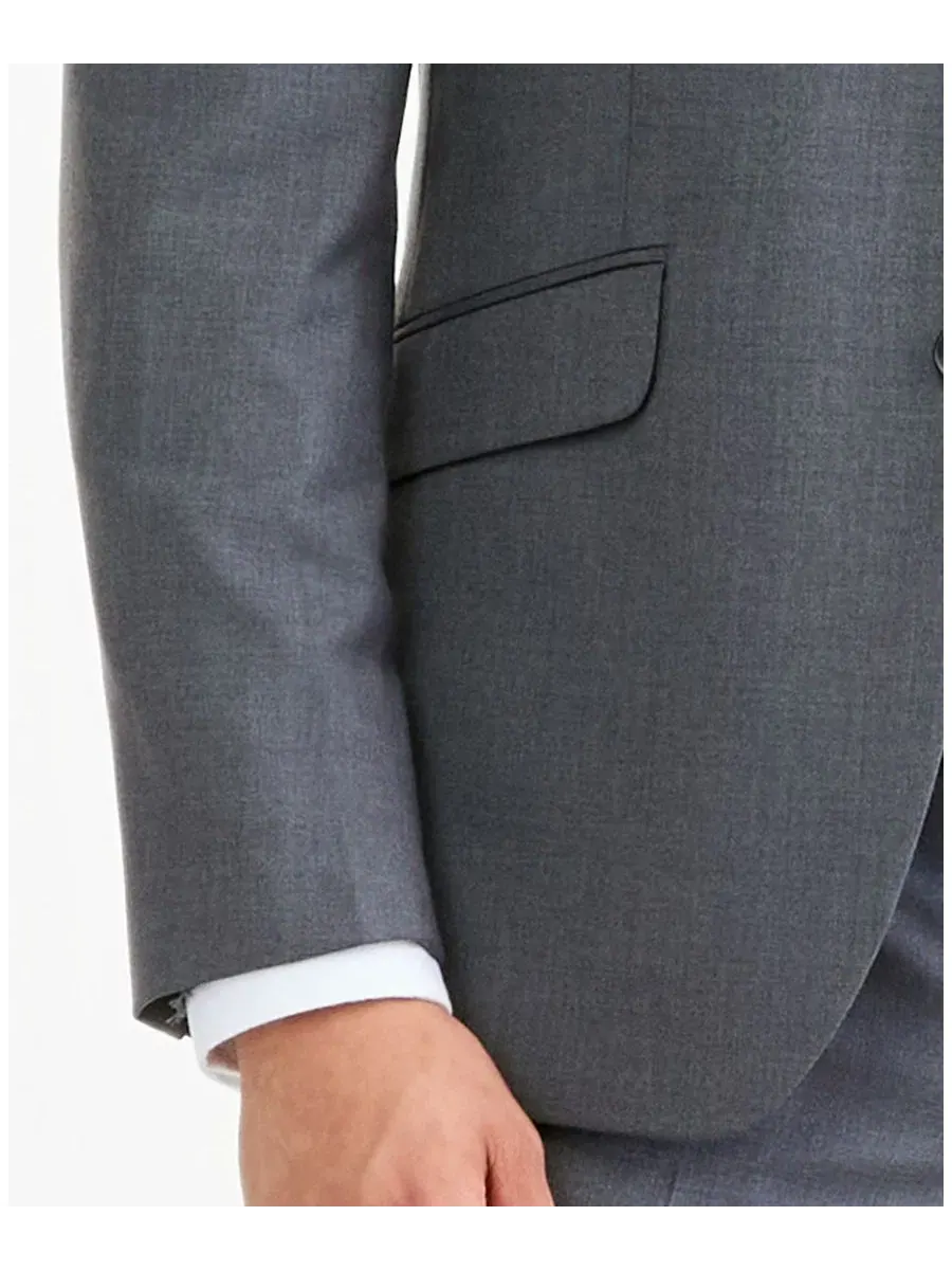 Костюм-тройка slim fit Techni-Cole Kenneth Cole Reaction — изображение 5 из 9, серый