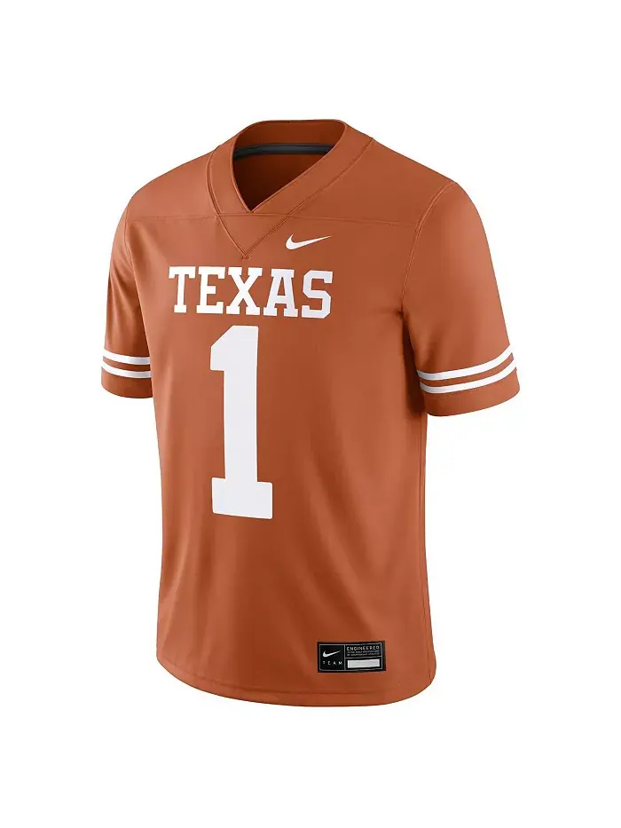 Мужская игровая футболка Texas Longhorns Nike — изображение 2 из 3, оранжевый
