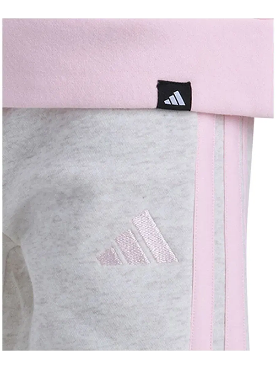 Детский комплект из худи и джоггеров с капюшоном, с длинным рукавом adidas — изображение 4 из 5, розовый