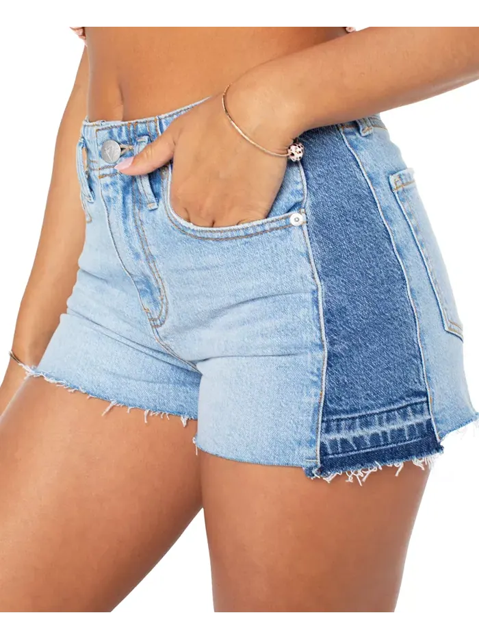 Джинсовые шорты Juniors' Westbrook Two-Wash с эффектом потертости Roxy — изображение 2 из 2, джинсовый синий