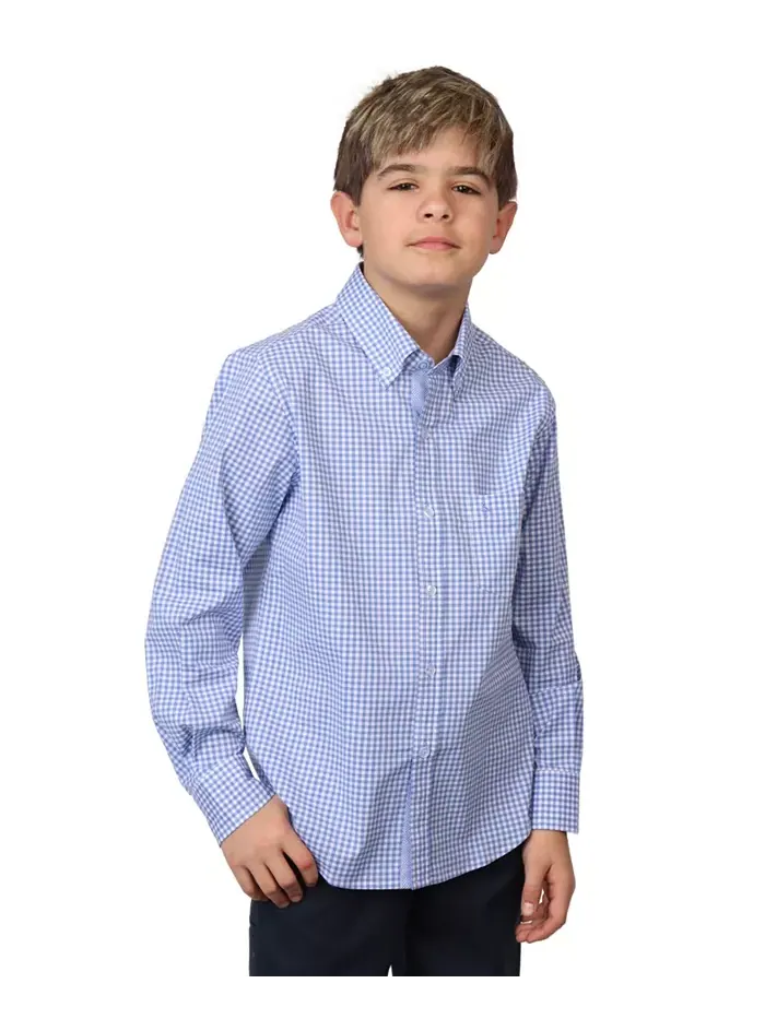 Рубашка с длинным рукавом Big Boys Signature Gingham Tailorbyrd