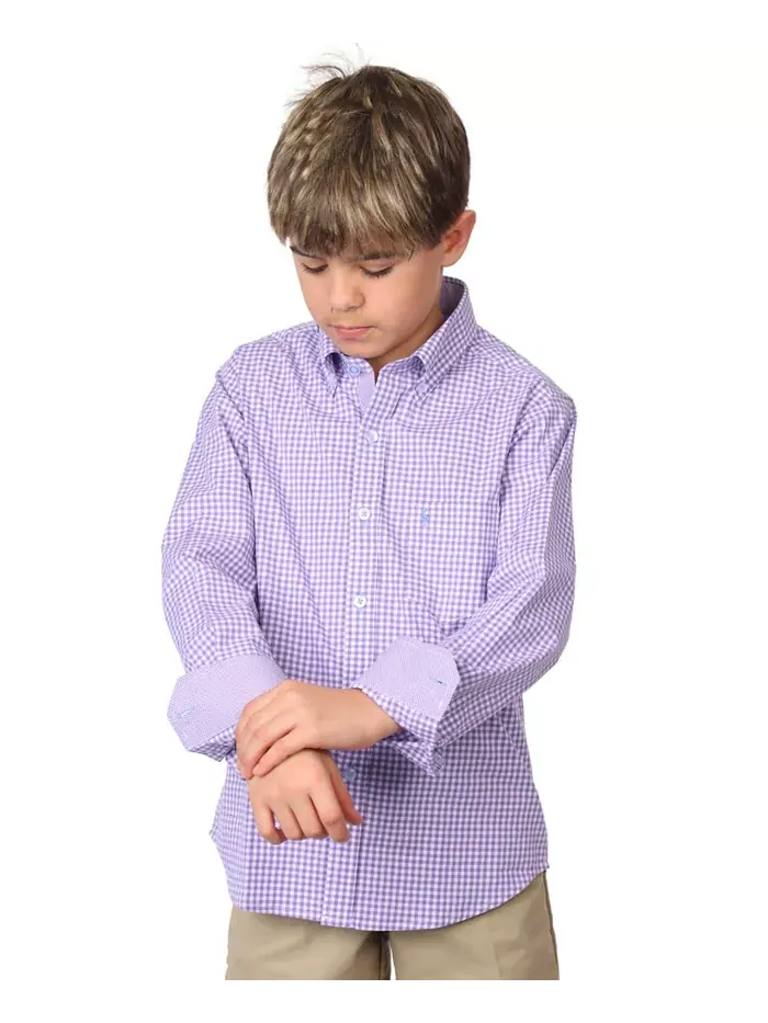 Рубашка с длинным рукавом Big Boys Signature Gingham Tailorbyrd — 2