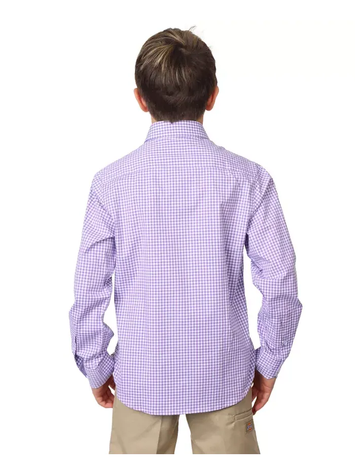 Рубашка с длинным рукавом Big Boys Signature Gingham Tailorbyrd — 3