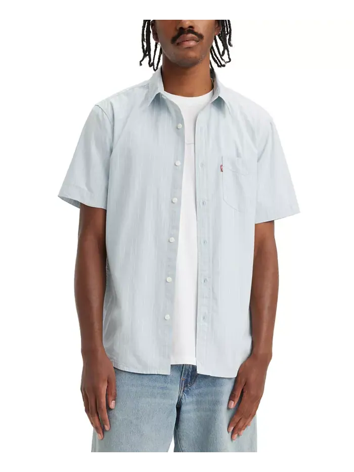 Мужская классическая рубашка с коротким рукавом и одним карманом, Regular Fit Levi's