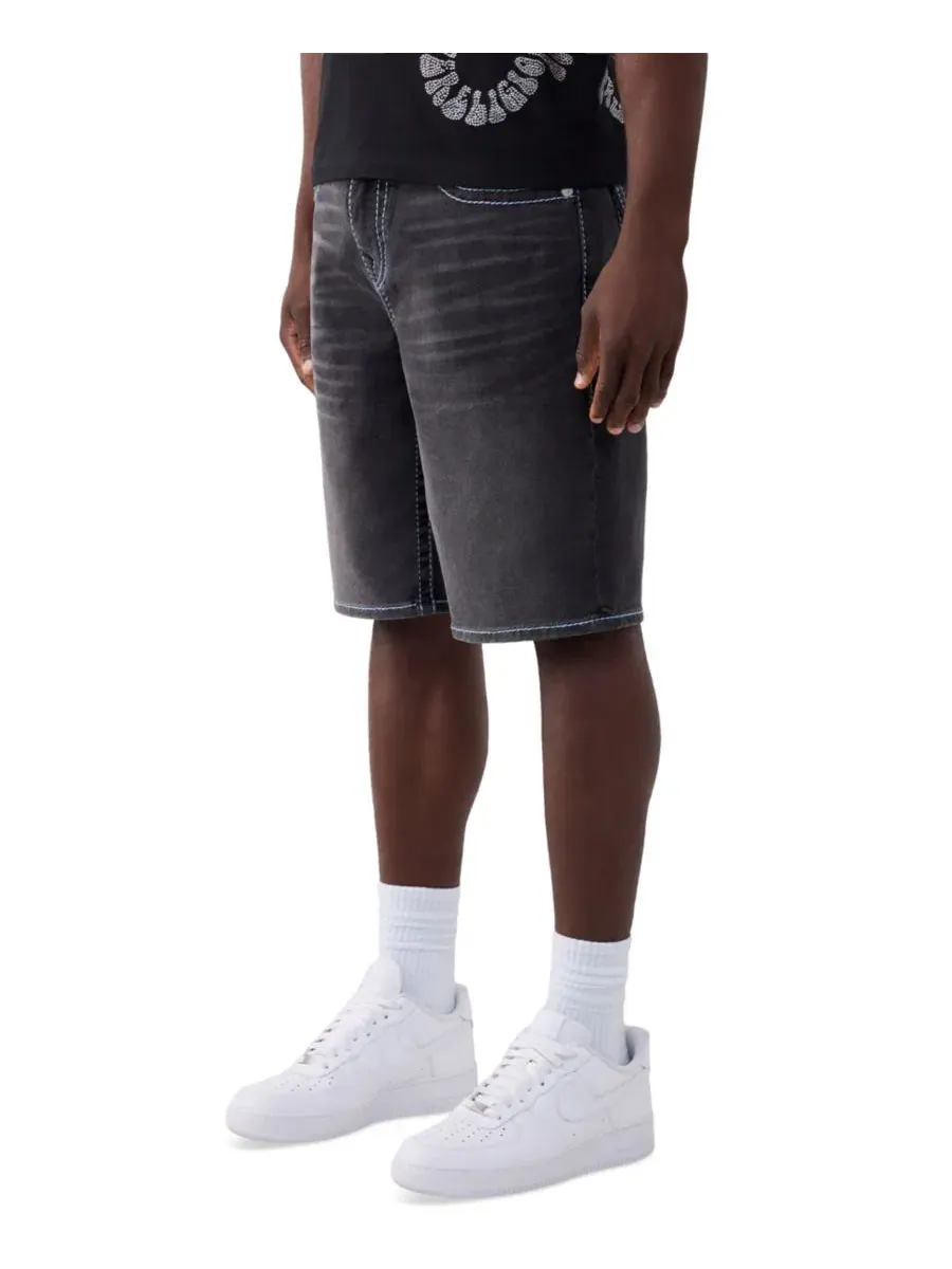 Мужские свободные джинсовые шорты Big T Flap True Religion — изображение 2 из 3, глубокий черный