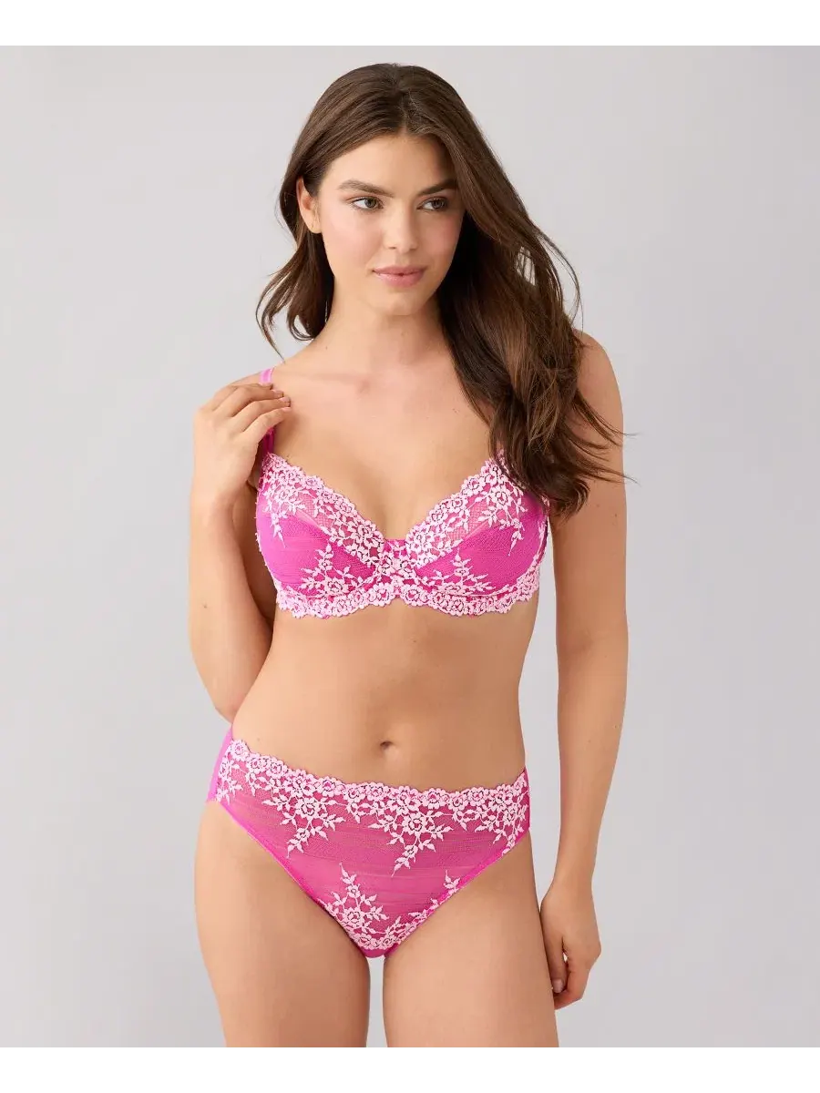Бюстгальтер с нижней поддержкой Embrace Lace Wacoal — изображение 2 из 4, розовый