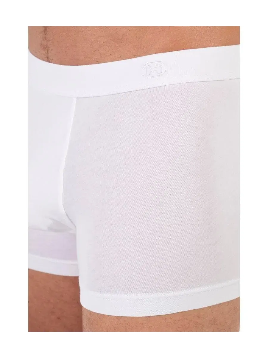 Трусы-боксеры из супима-хлопка с длинной посадкой, модель Supreme Cotton HOM — изображение 4 из 5, белый