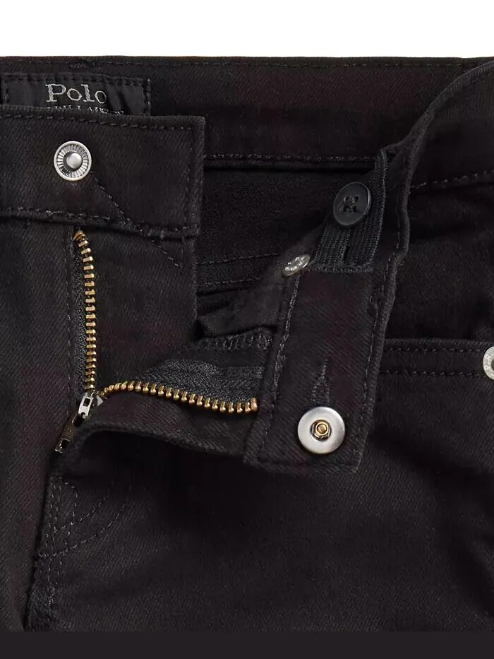 Узкие эластичные джинсы Sullivan для малышей и маленьких мальчиков Polo Ralph Lauren — изображение 7 из 11, черный