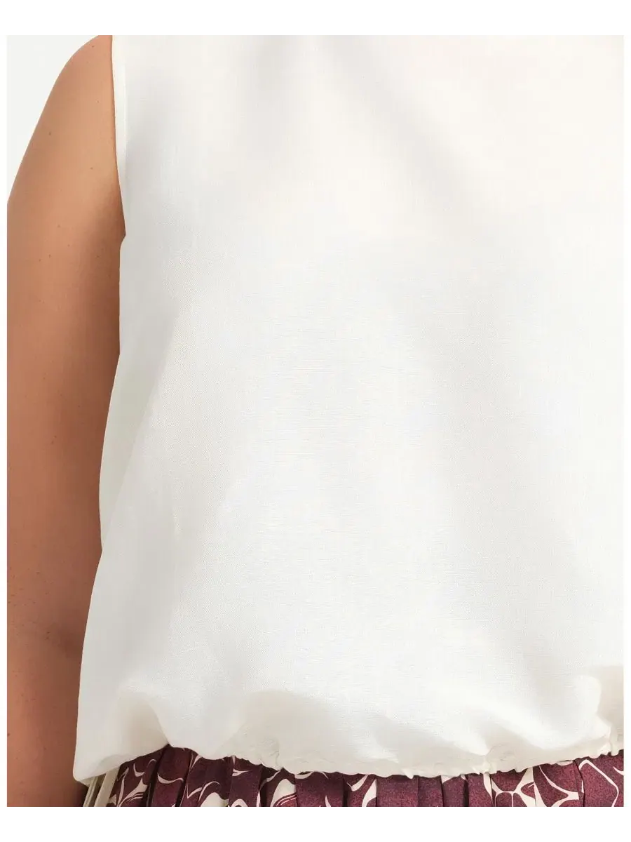Топ без рукавов с завязками Ainsley Tie-Hem Relaxed Tank Top ESTELLE — изображение 6 из 6, прозрачный
