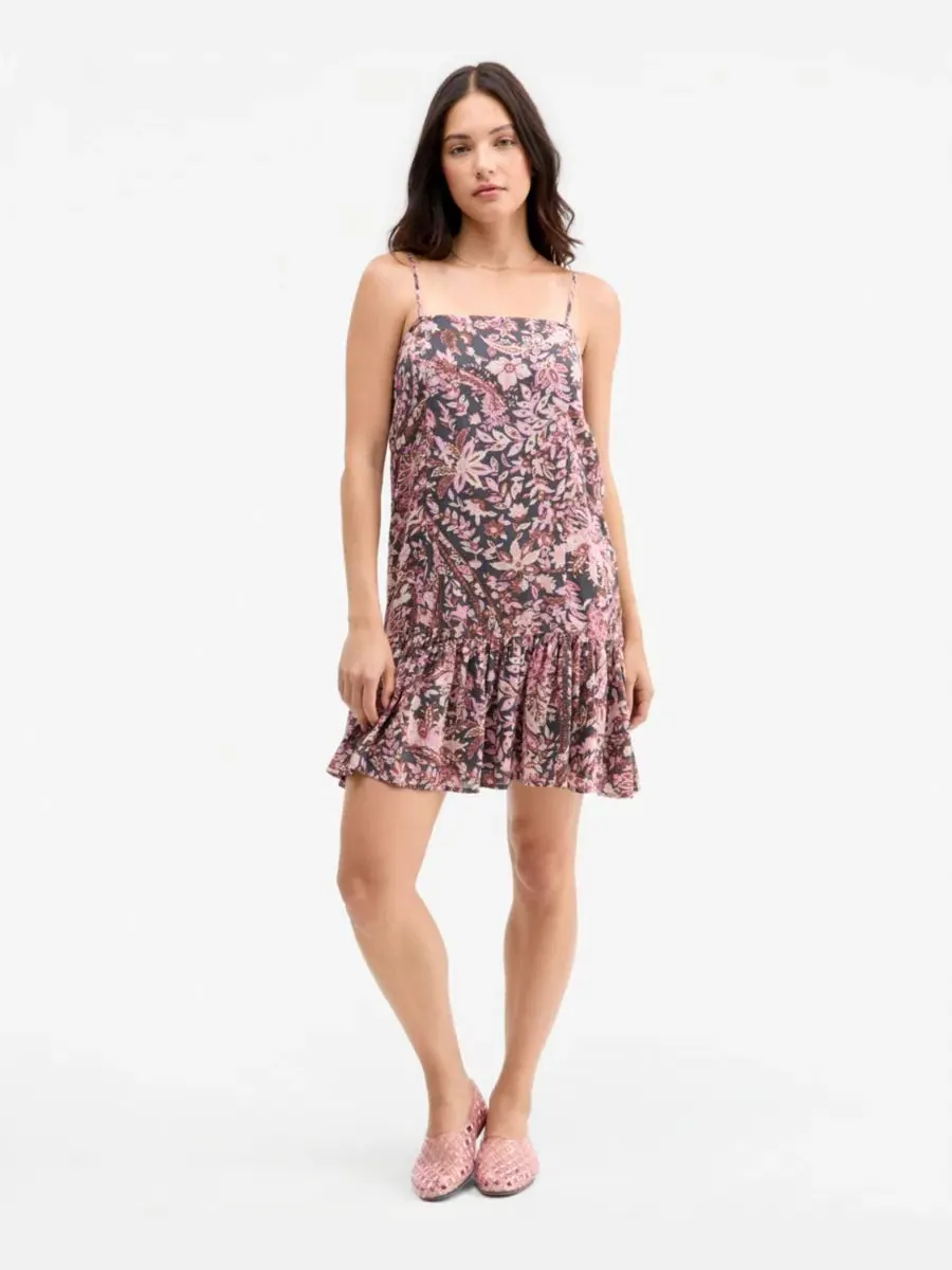 Платье-трапеция с принтом Pink Paisley Floral Lucky Brand