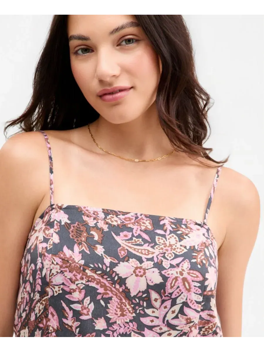 Платье-трапеция с принтом Pink Paisley Floral Lucky Brand — изображение 3 из 5, розовый