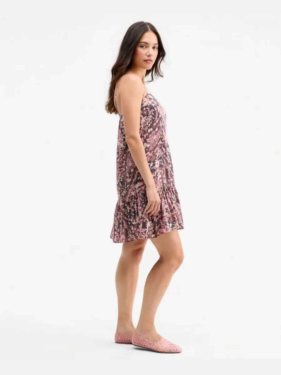 Платье-трапеция с принтом Pink Paisley Floral Lucky Brand — изображение 4 из 5, розовый