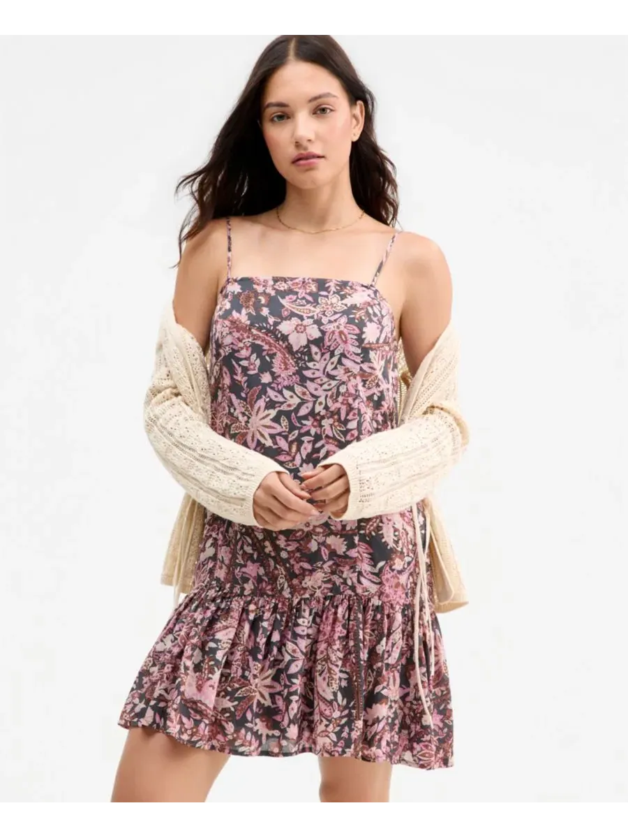 Платье-трапеция с принтом Pink Paisley Floral Lucky Brand — изображение 5 из 5, розовый