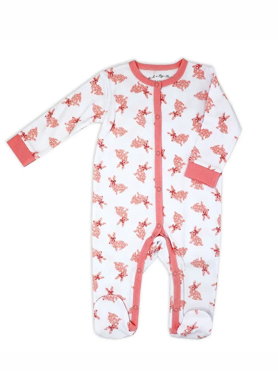 Комплект для новорожденных с цветочным принтом Rock-A-Bye Baby Boutique, Dark Peach — изображение 4 из 8