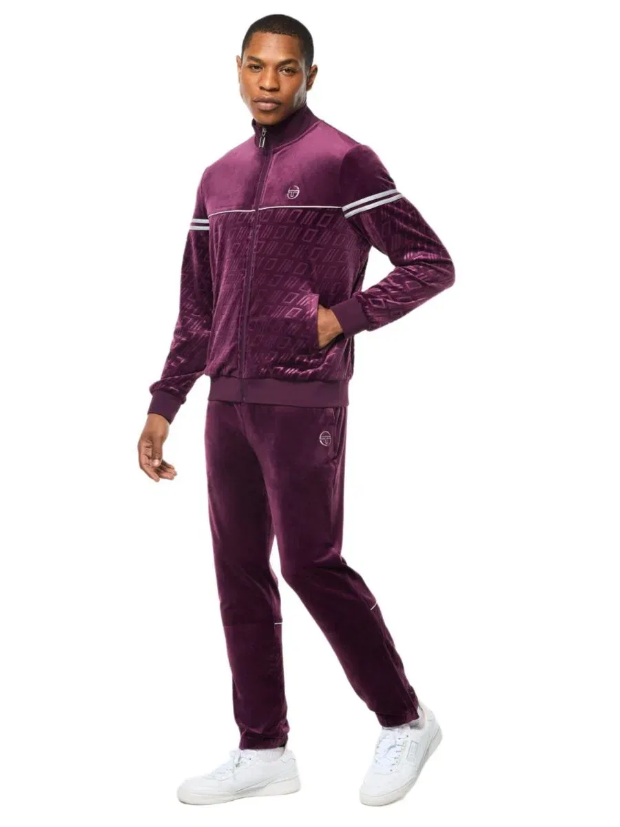 Куртка-тренч Bandiera Track Jacket Sergio Tacchini — изображение 3 из 5, фиолетовый