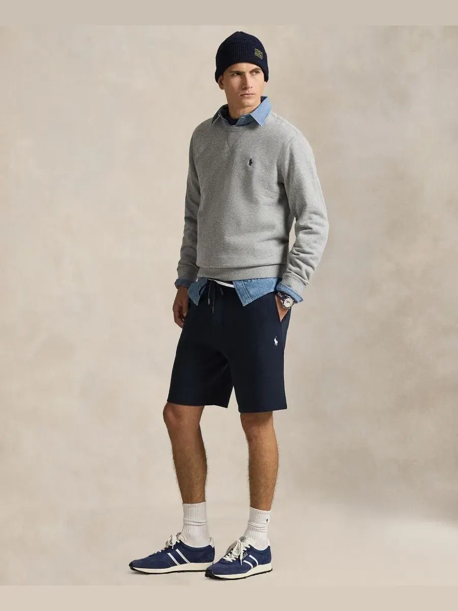 Шорты спортивные с эластичным поясом Polo Ralph Lauren — изображение 2 из 5, темно-синий