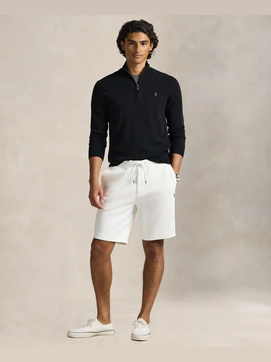 Шорты из двойного трикотажа с вышивкой Polo Ralph Lauren — изображение 2 из 5, белый