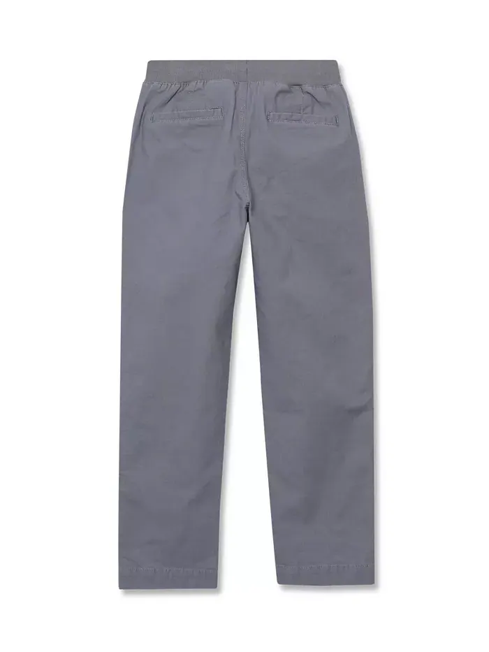 Брюки Big Boys Husky Stretch с мягкой резинкой на поясе и усиленными коленями на молнии Lands' End