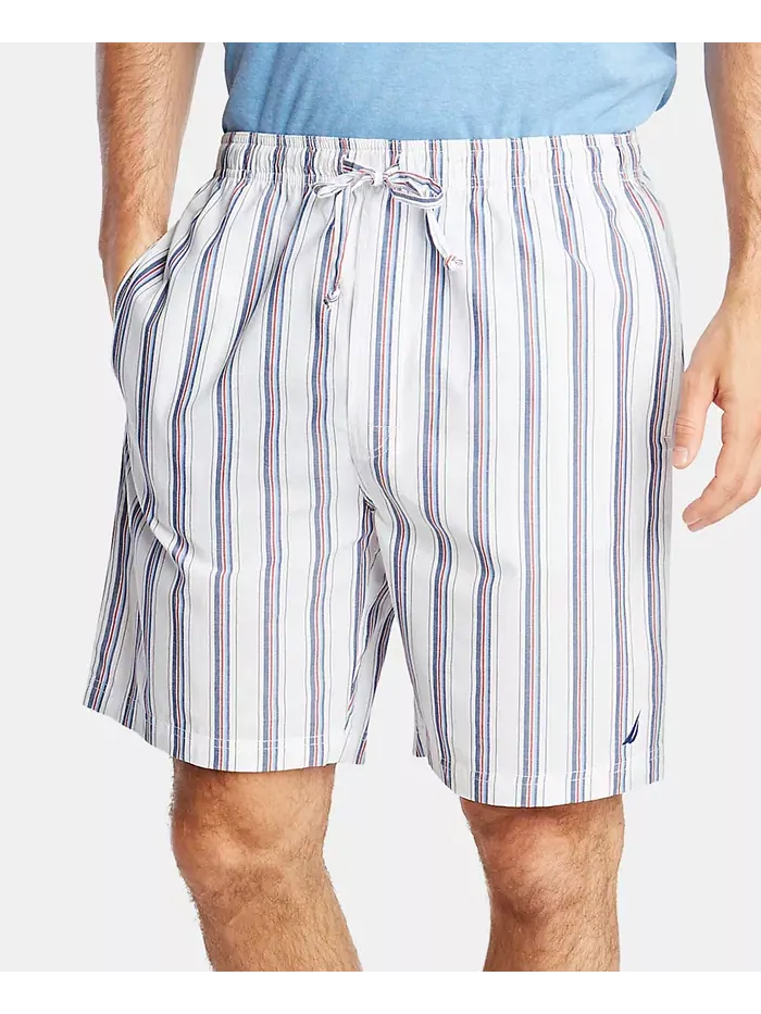 Мужские хлопковые пижамные шорты в полоску Nautica