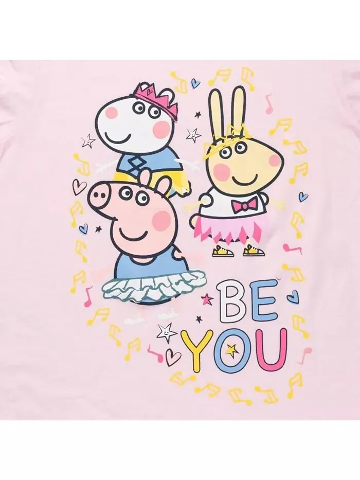 Комплект из 3 футболок для девочек Peppa Pig — изображение 3 из 7, белый/розовый